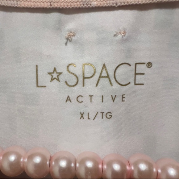 L Space Aim High Pink Peach Long Sleeve Crop Top Size XL NWT - Picture 4 of 9